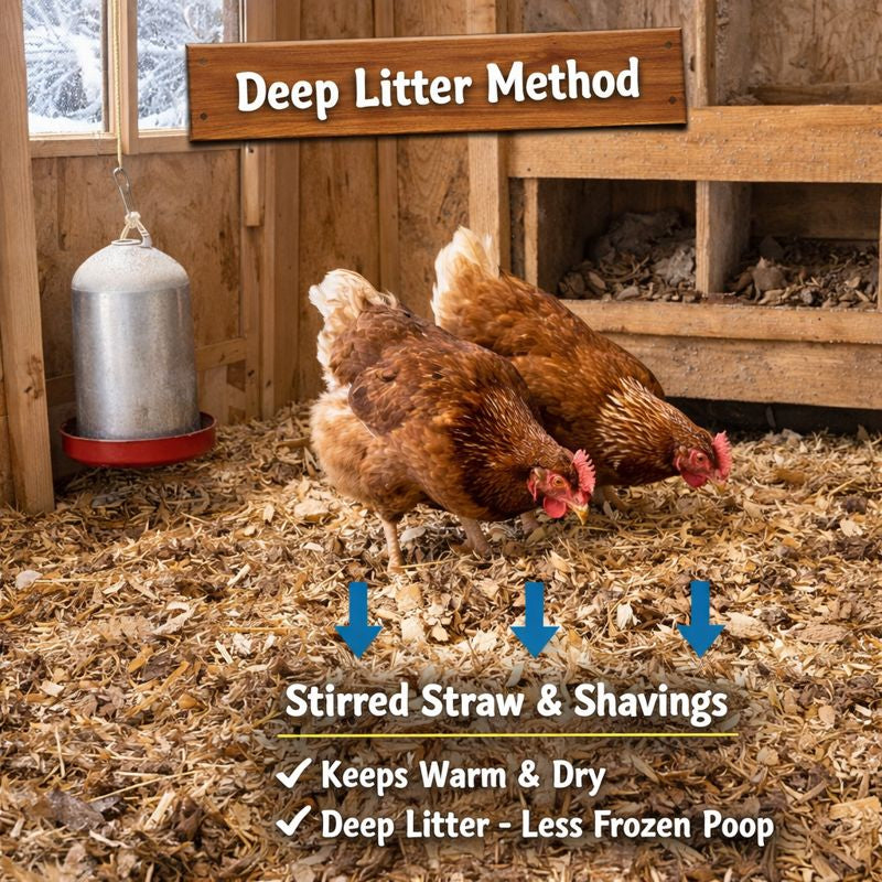 Deep Litter vs Litter Trays in Winter — Gone Broody
