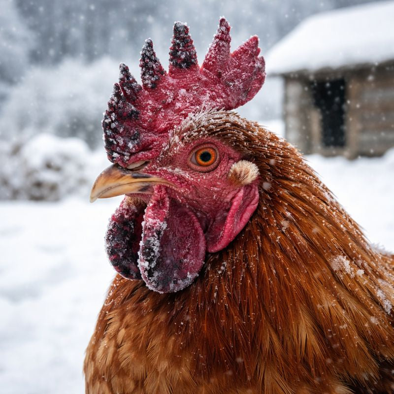 chicken with frostbite