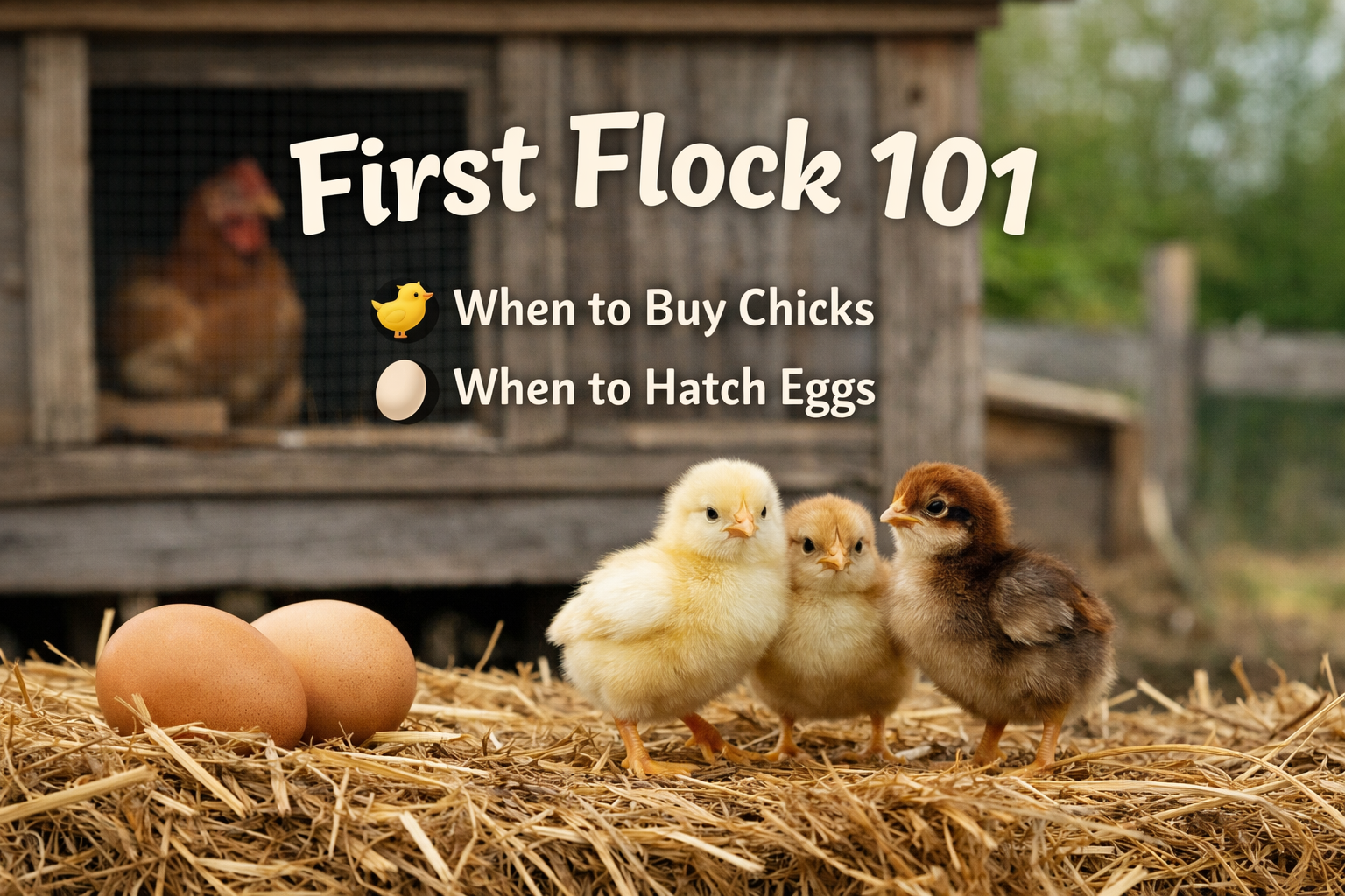 When Should You Buy Chicks or Hatching Eggs? A Beginner’s Guide to Seasonal Timing
