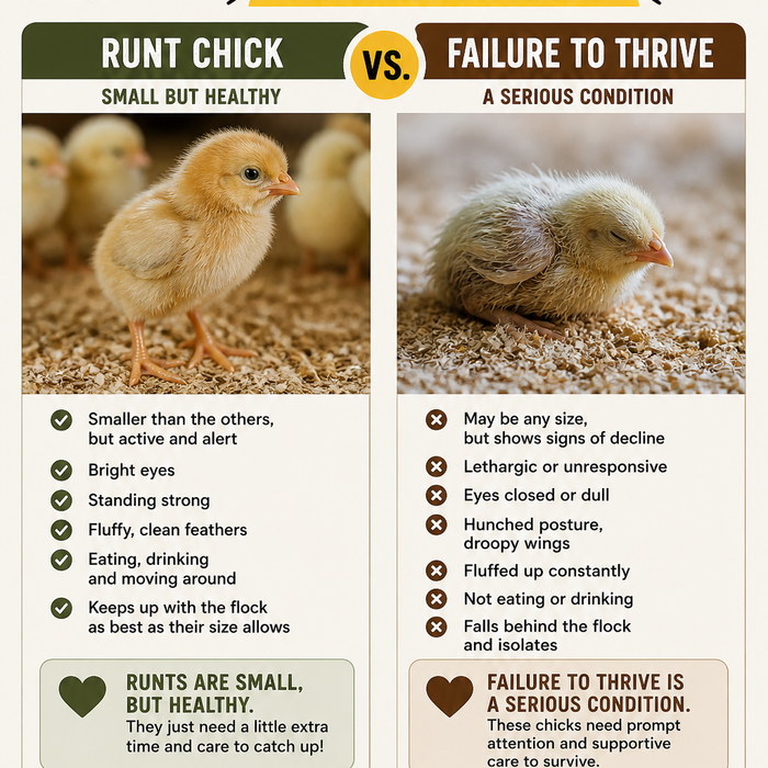 Runt vs Failure to Thrive in Chickens