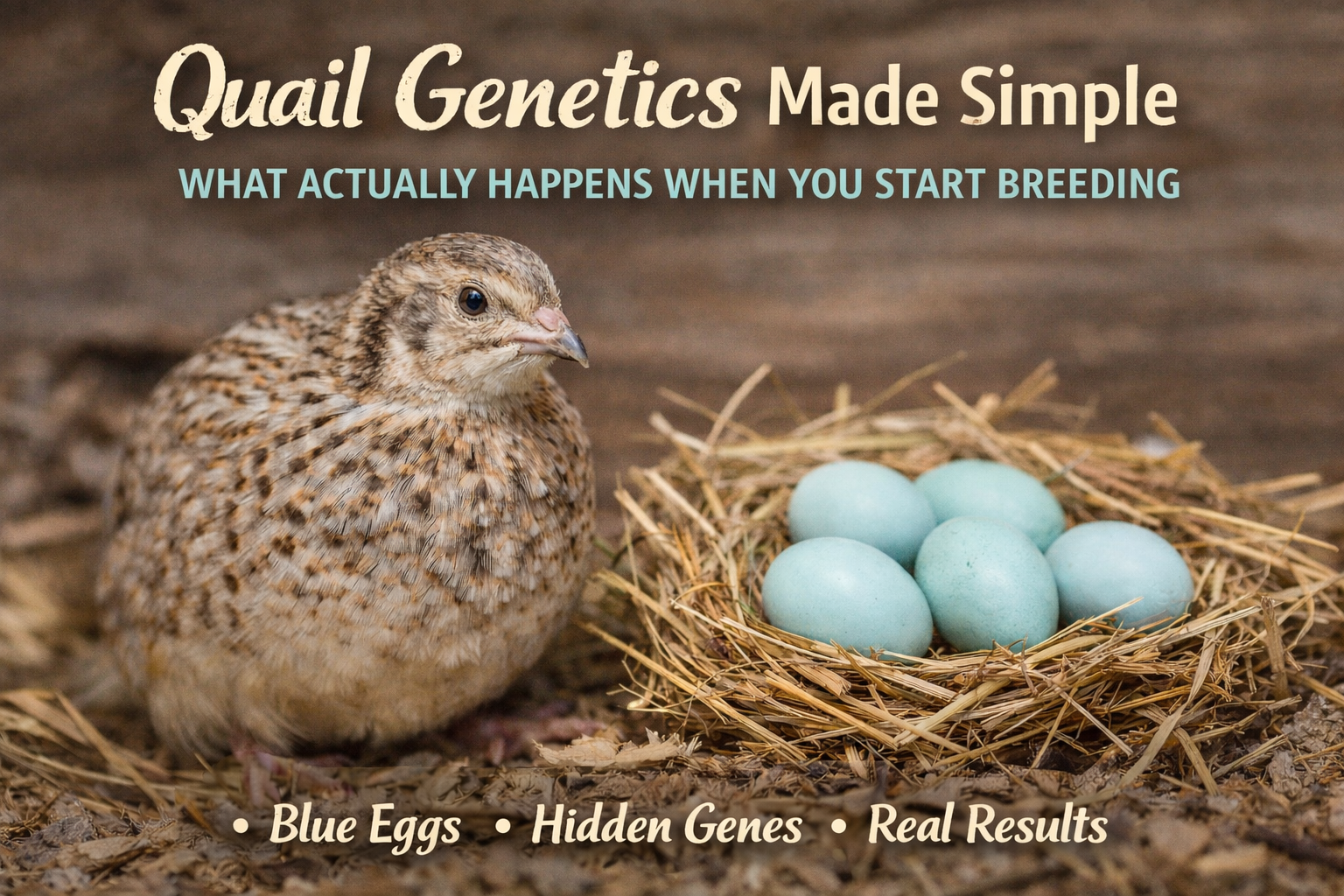 Coturnix Quail Genetics: What Actually Happens When You Start Breeding