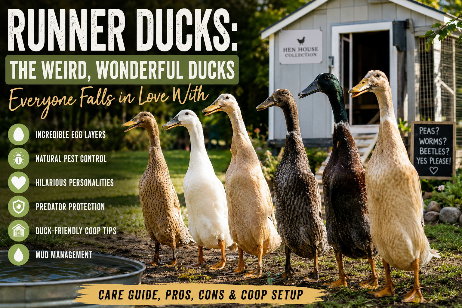 Are Runner Ducks Good Pets? Pros, Cons, Care, and Coop Ideas