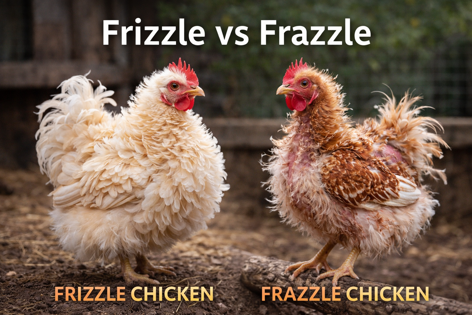 Frizzle Chickens vs Frazzle Chickens: What’s the Difference?