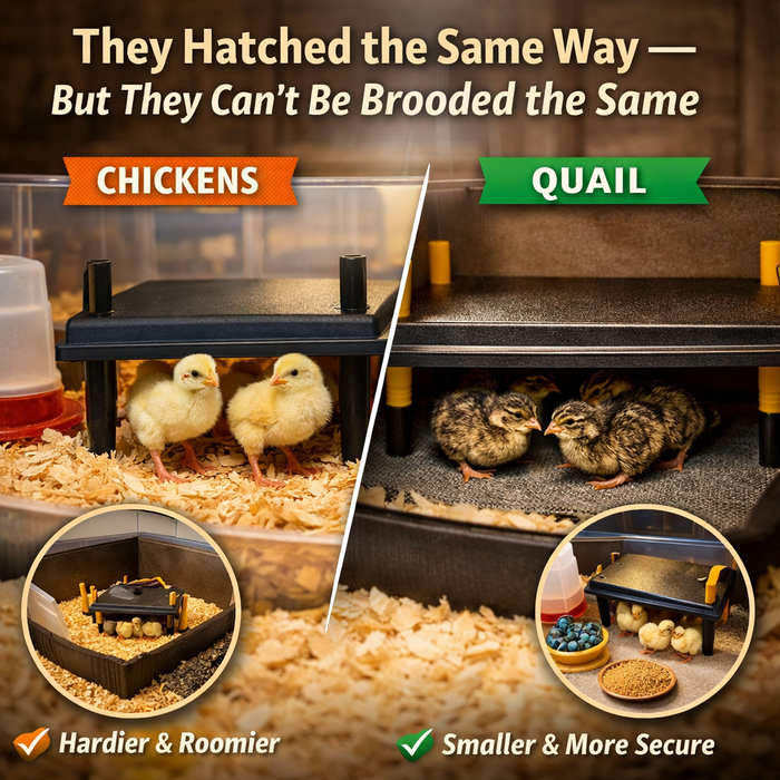Chicken vs Quail Brooders: Why You Can’t Use the Same Setup