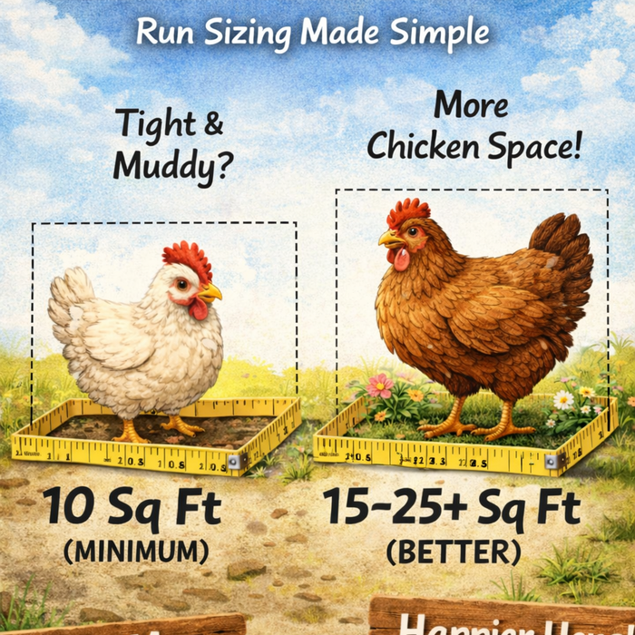 How Much Run Space Do Chickens Need?