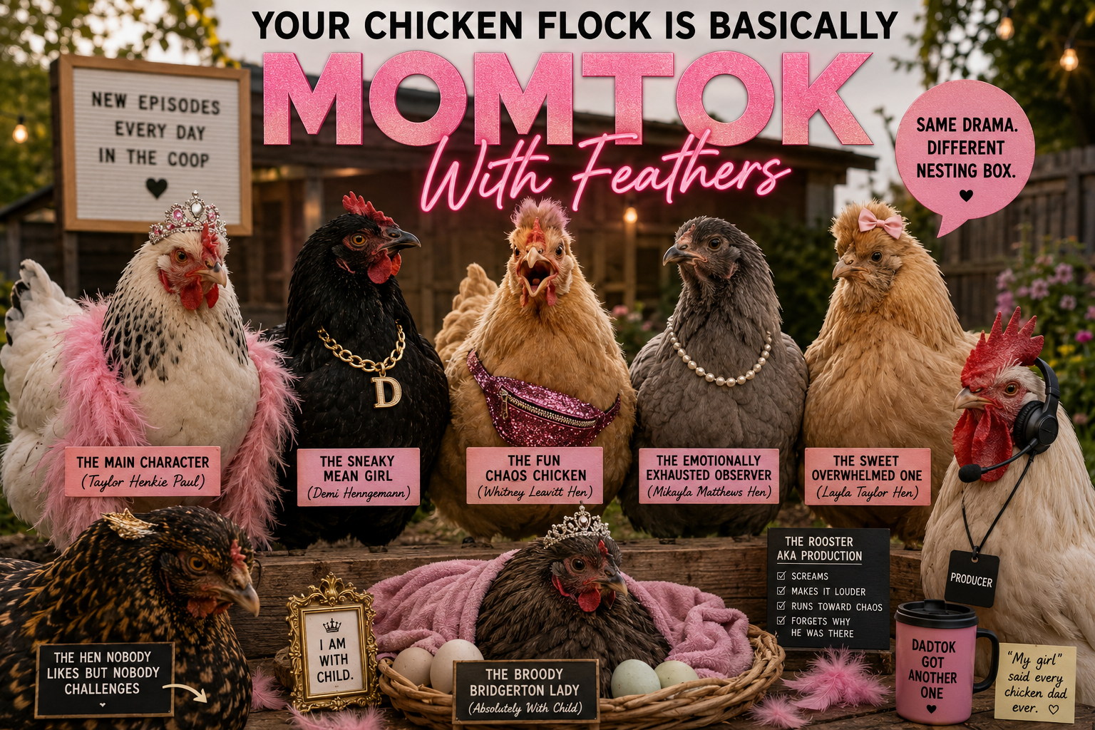 Your Chicken Flock Is Basically MomTok With Feathers