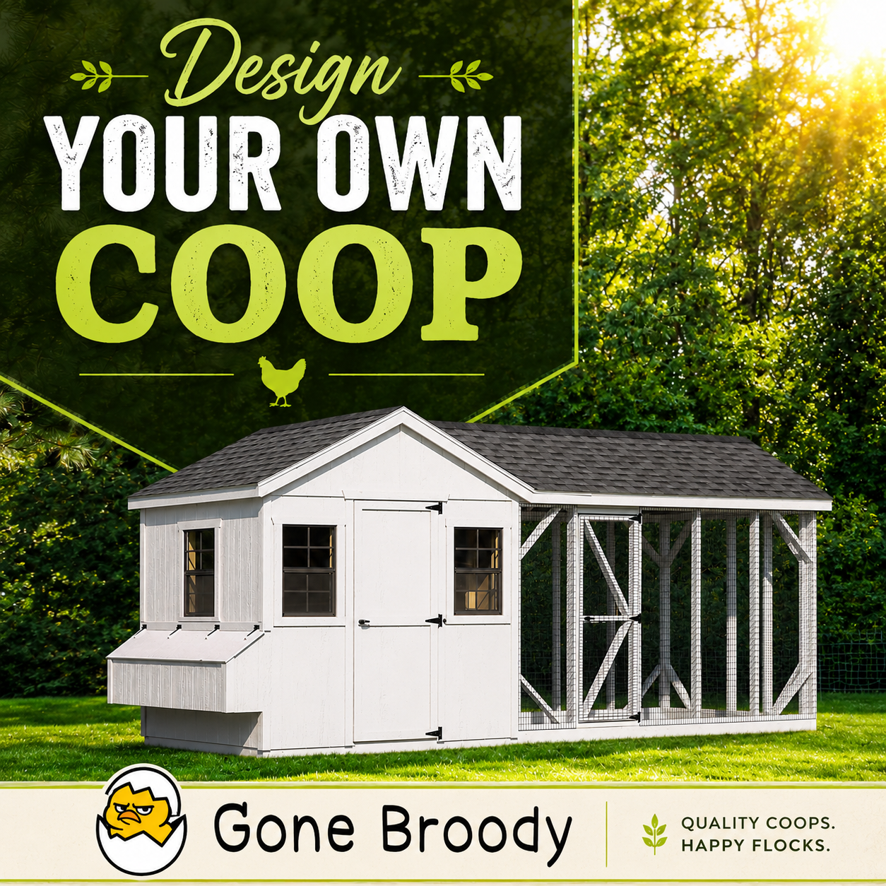 Design Your Own Chicken Coop | Custom Coop Designs for Multiple Breeds
