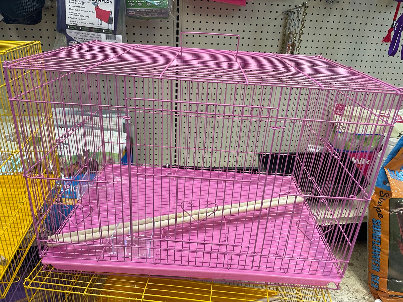 Breeder Cage 23.5X16X16H. Multi Colors pink