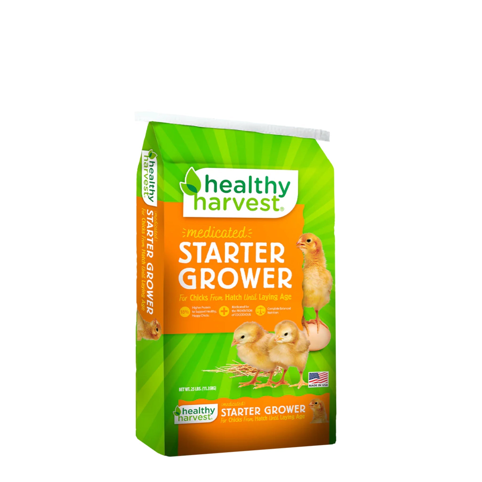 Healthy Harvest 18% Healthy Harvest Medicated Starter/Grower - 5 lb