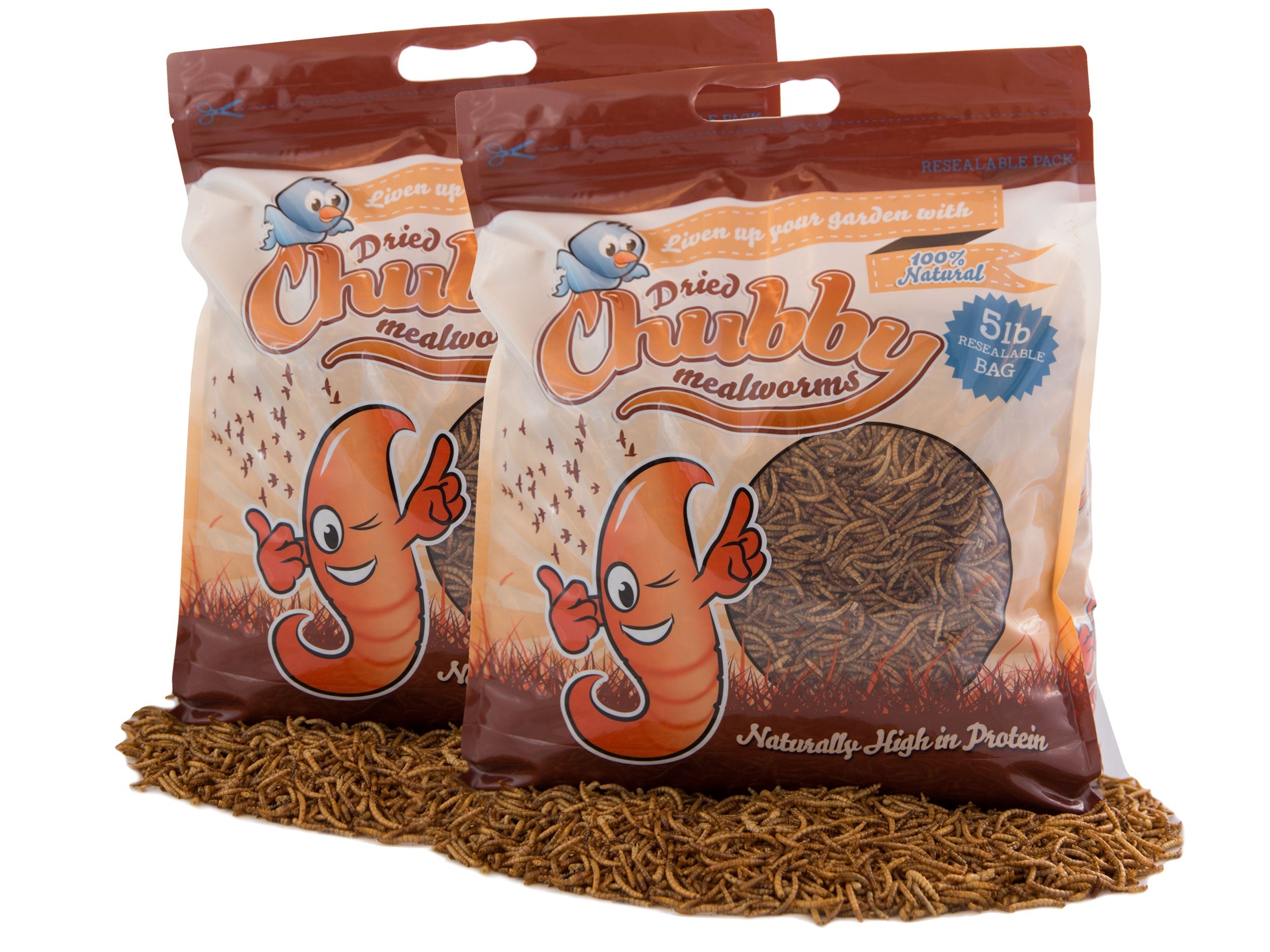 Chubby Dried Mealworms 10Lbs