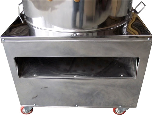 110V stainless steel poultry plucker for chickens, turkeys, and quail