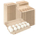 12-count molded paper pulp egg carton holding white chicken eggs