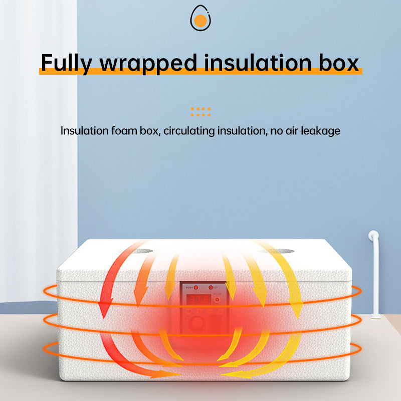 V.I.P Digital Presence Semi-Automatic Foam Thermostatic Small Poultry Incubator fully wrapped
