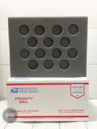 14-egg turkey foam shipper kit with protective pads