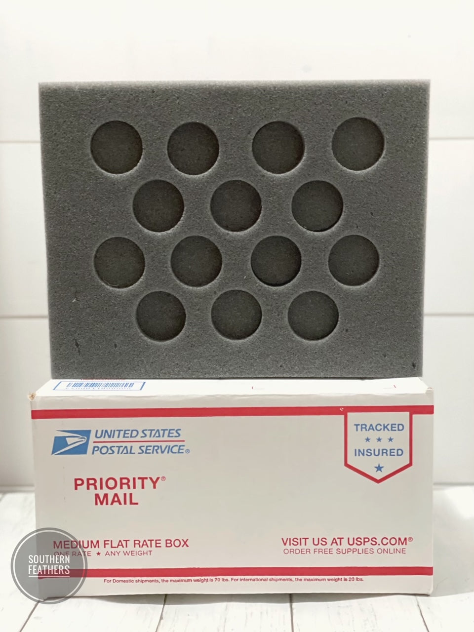 14-egg turkey foam shipper kit with protective pads