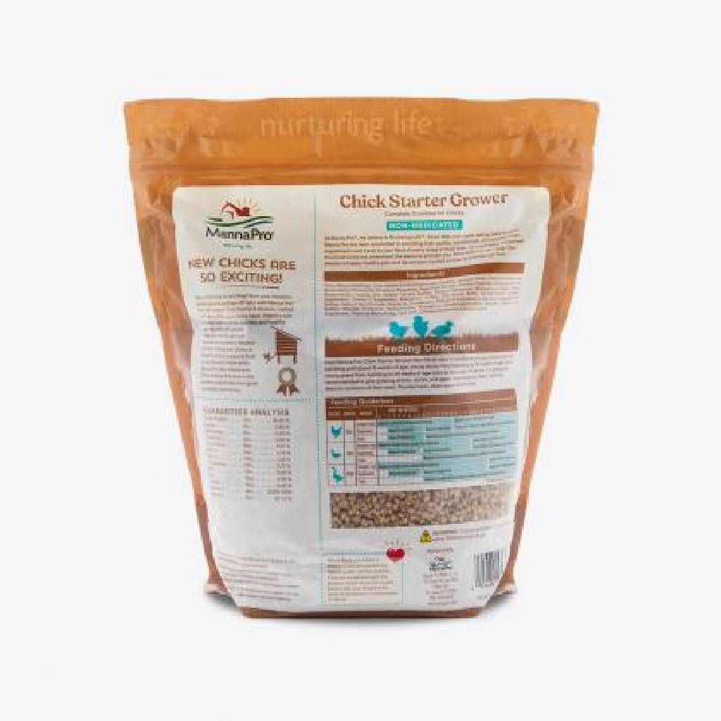 Manna Pro Chick Starter Grower Non-Medicated Crumbles (5 lb) nutrition facts