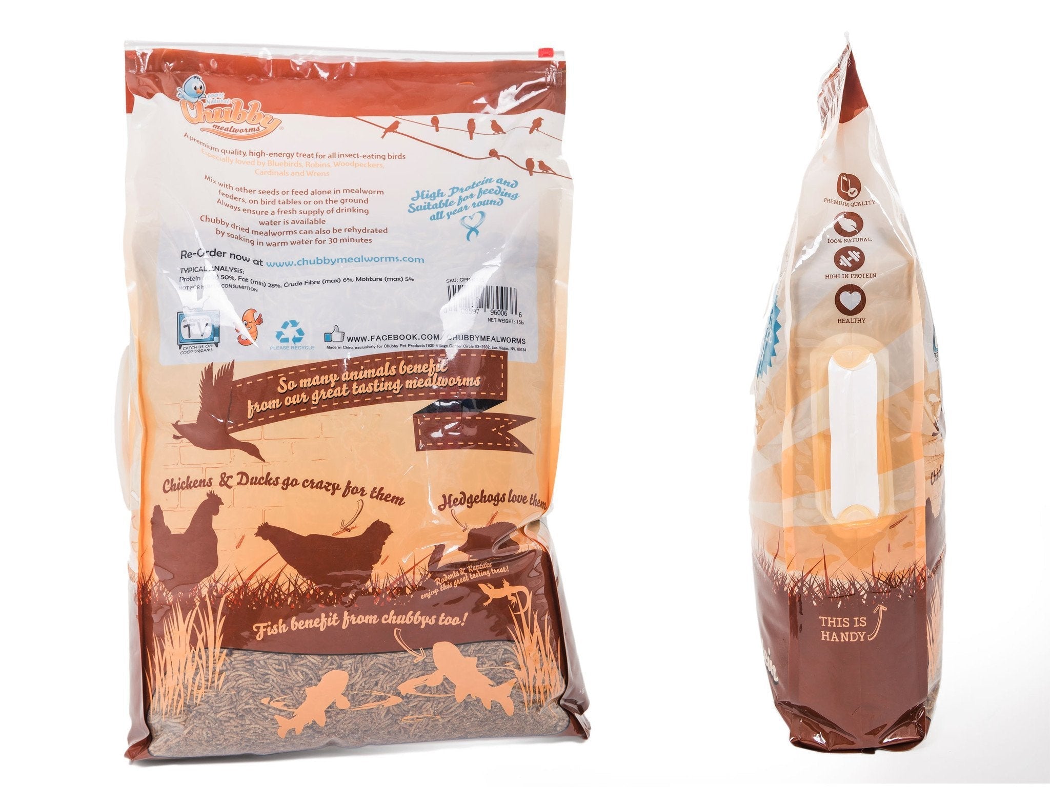 Chubby Dried Mealworms 30Lbs