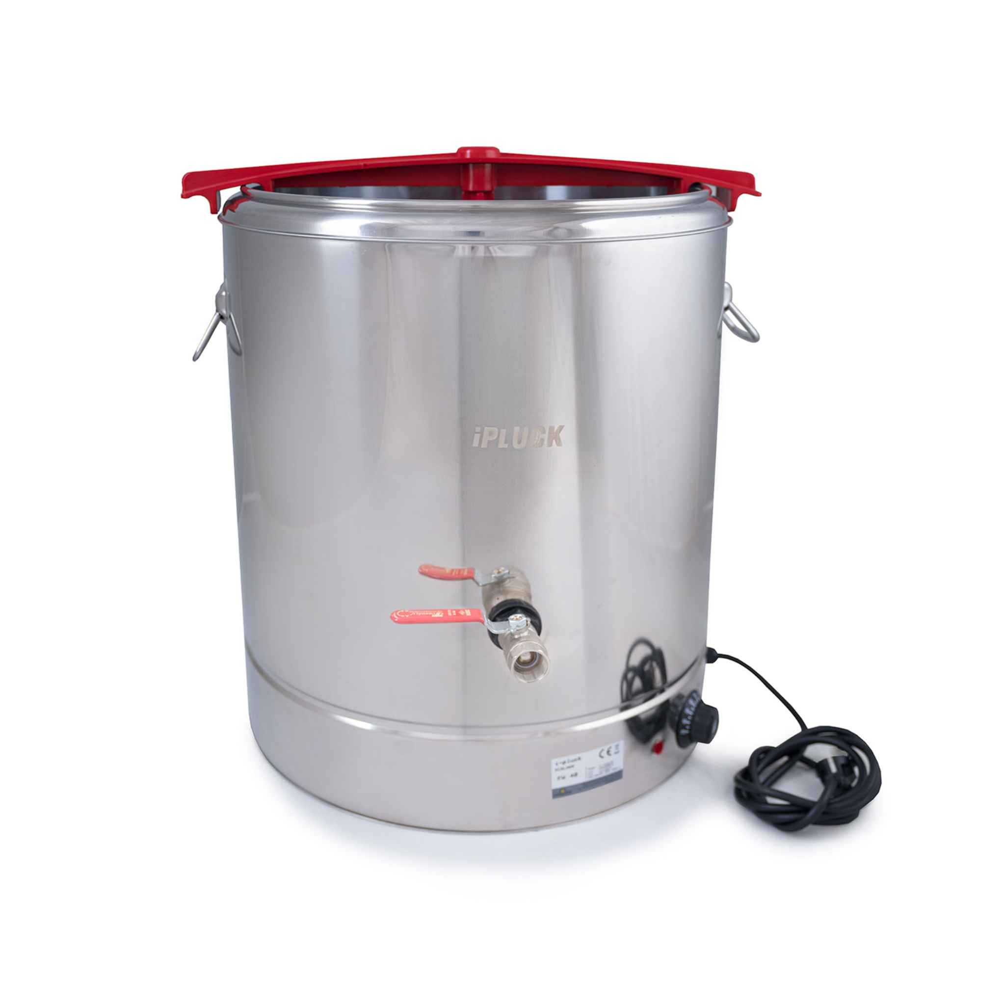 16-gallon stainless steel poultry scalder with manual dunker