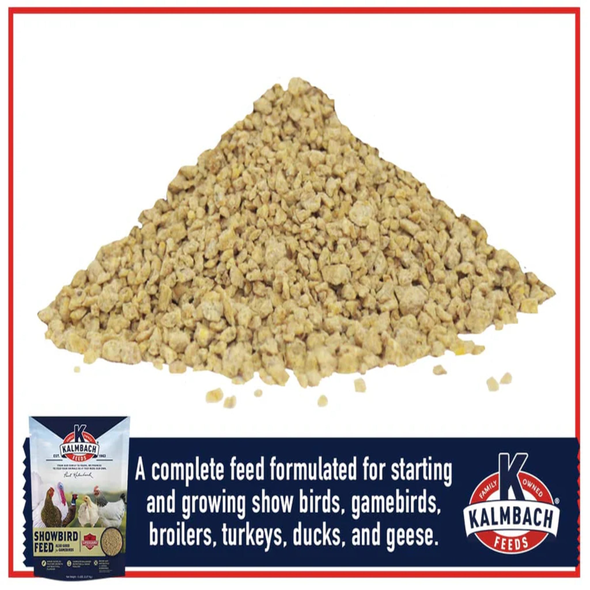 Kalmbach 24% Show Bird Poultry & Gamebird Starter Grower - 5 lb