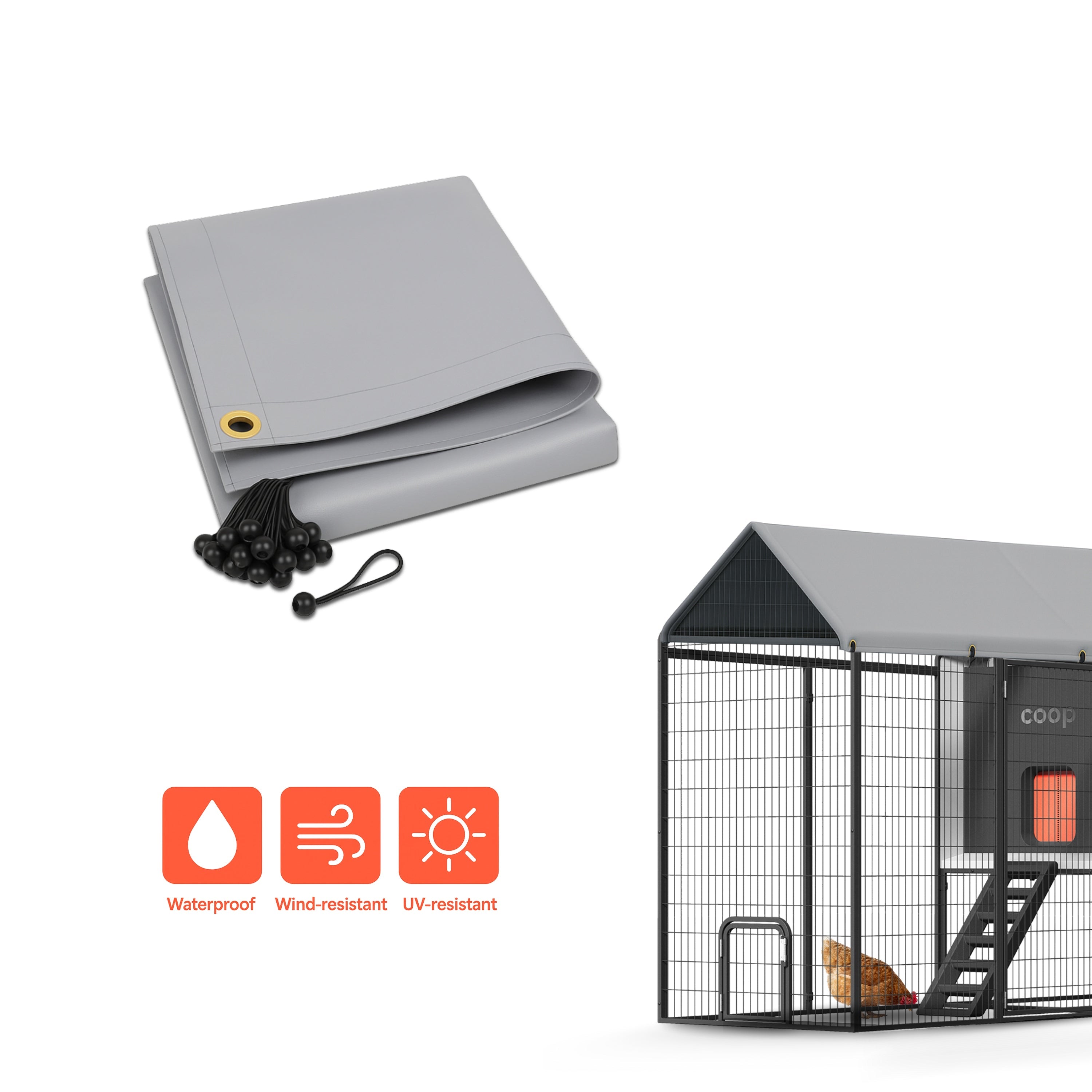 The Smart Coop Unlimited+ Modern Chicken Coop for 4-6 chickens