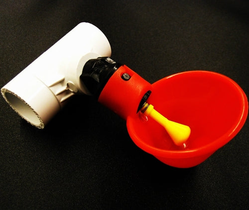 Automatic poultry chicken drinker cup & 1/2" PVC Tee