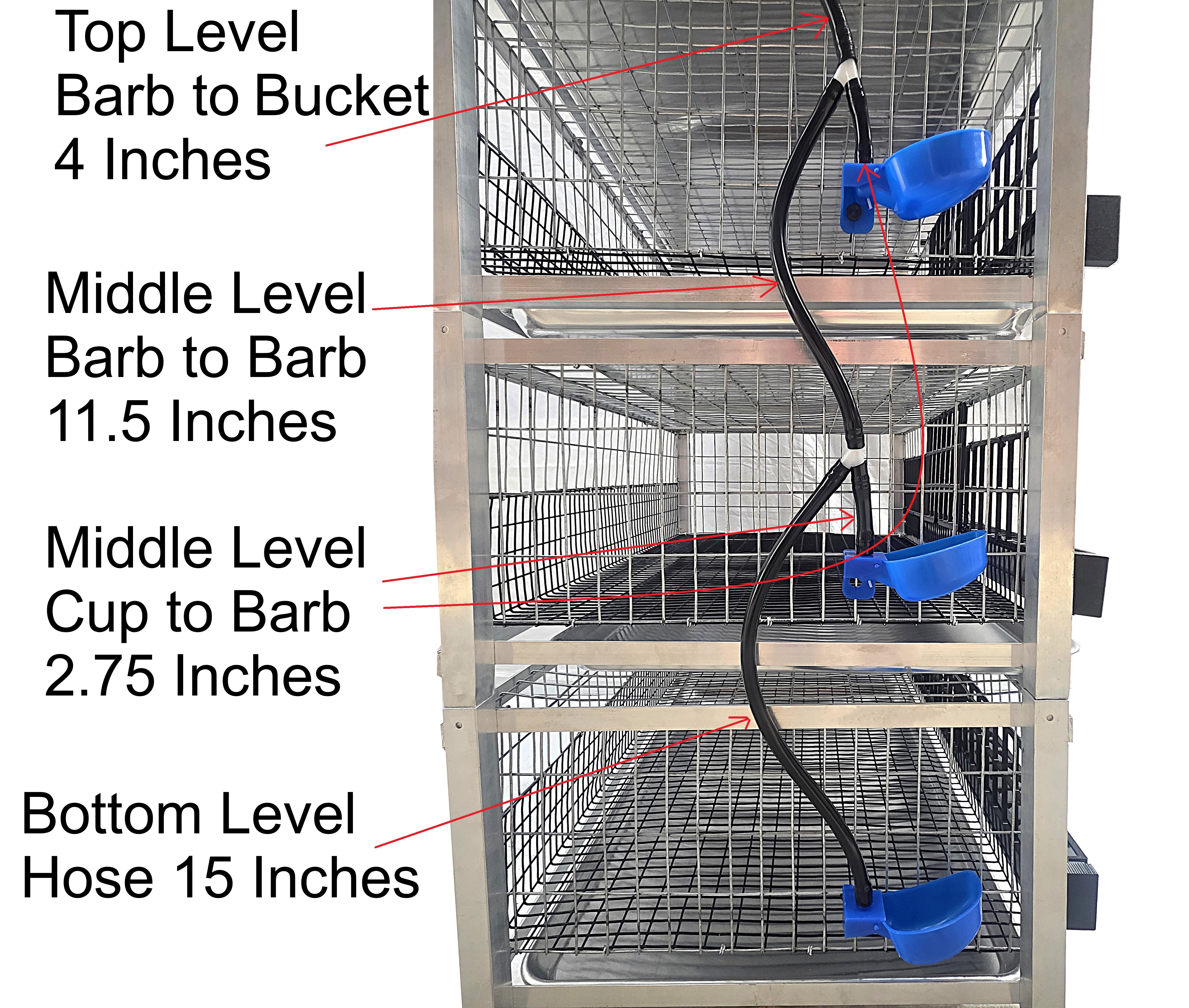 Quail Town Cages by Rite Farm Products - Pro Modular Quail Grow Out & Layer Cage Tower System Black Reservior