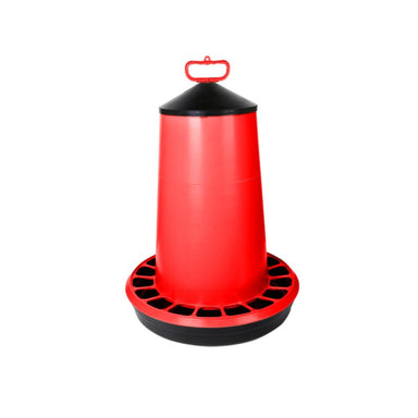22 lb manual poultry feeder for everyday chicken and poultry feeding.