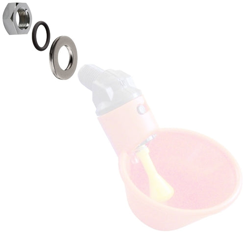 Nut, O-Ring, & Washer Kit For Poultry Nipples & Cups
