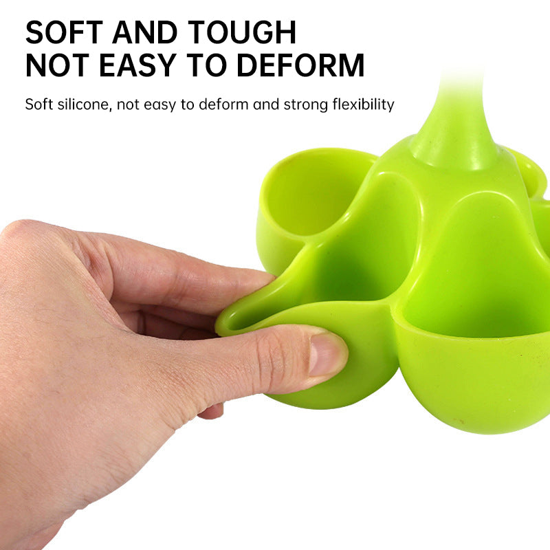 5 - Hole High - Temp Resistant Silicone Egg Cooker, Food - Grade for Making Complementary Food
