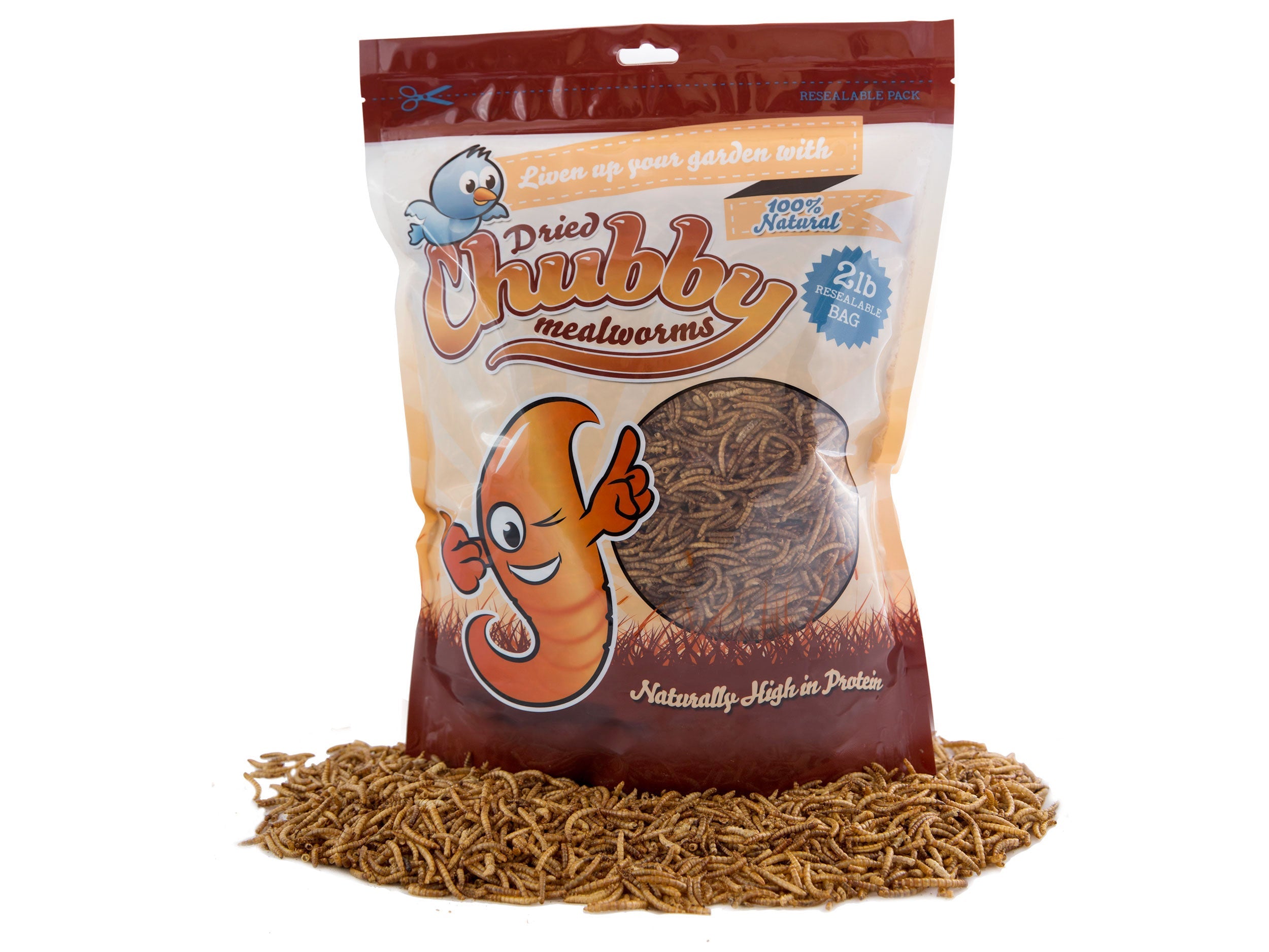 Chubby Dried Mealworms 2Lbs
