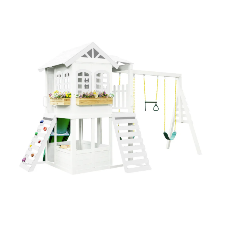 2MamaBees Reign Two Story Playset Custom Pastel Color Daisy white