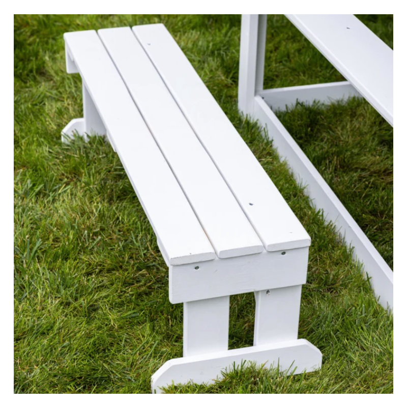2MamaBees picnic table white on grass