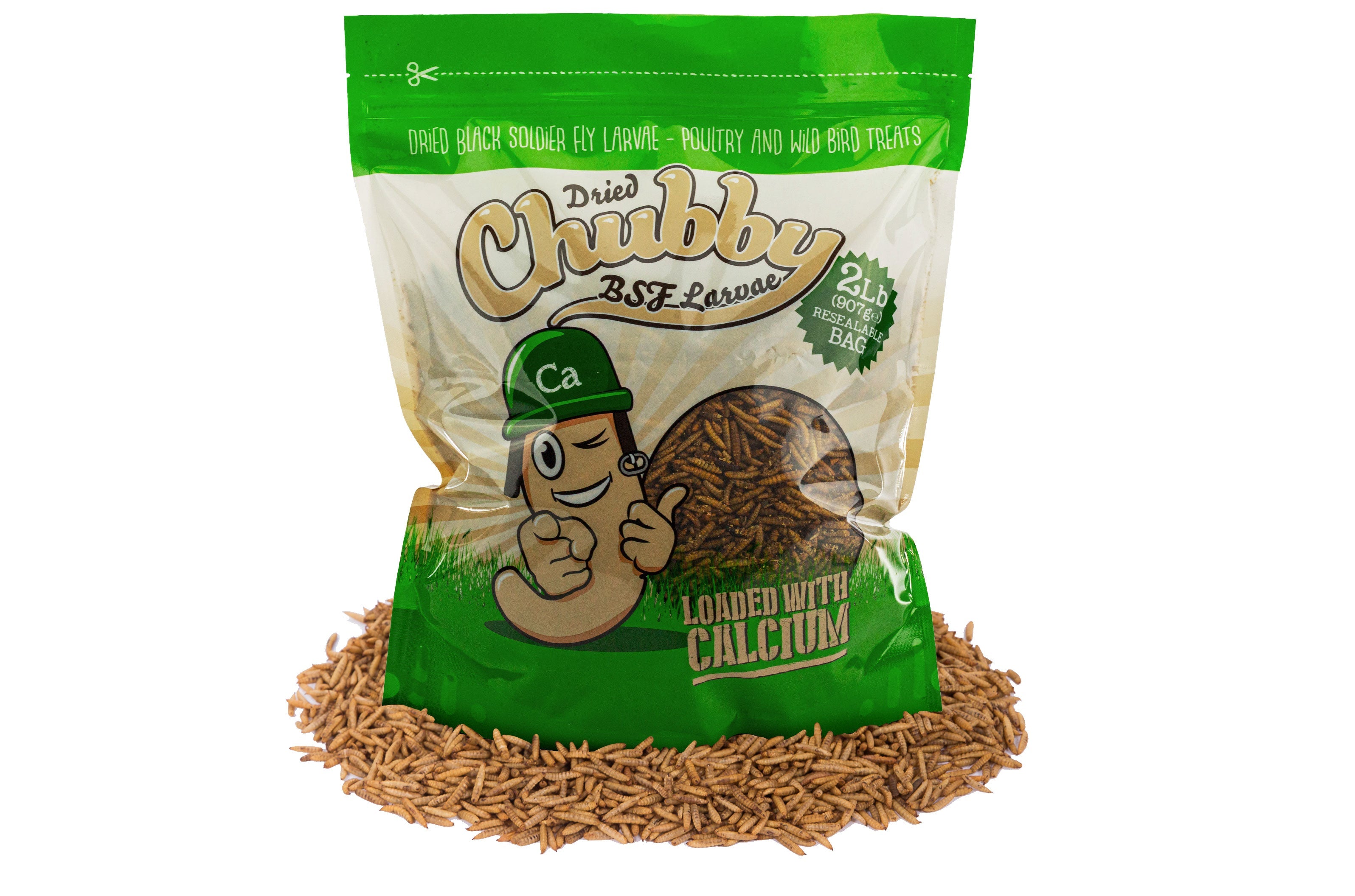 2LB Chubby Dried Black Soldier Fly Larvae