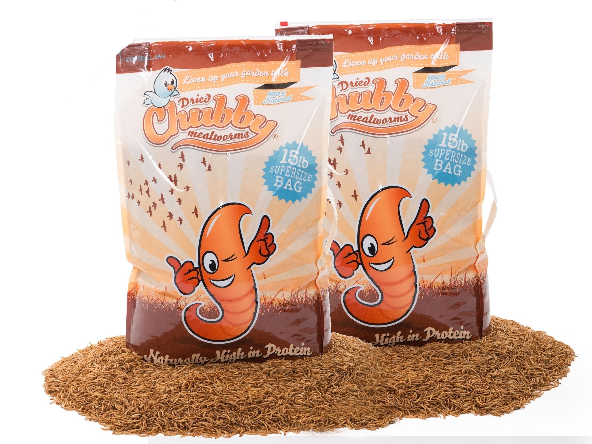 Chubby Dried Mealworms 30Lbs