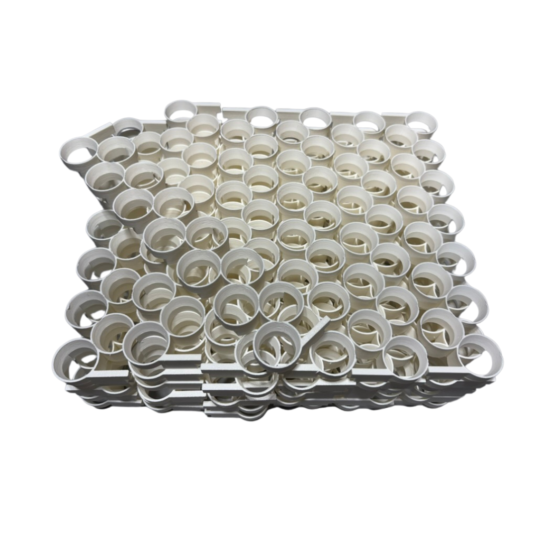 36-piece jumbo quail egg rails for Cimuka CT180 incubator