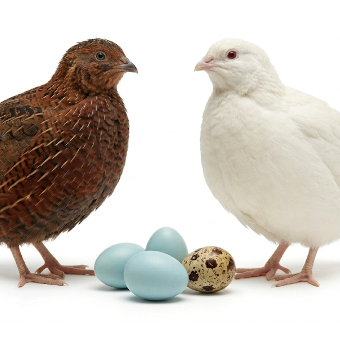 Red, White and Blue Quail Hatching Eggs 24 Ct
