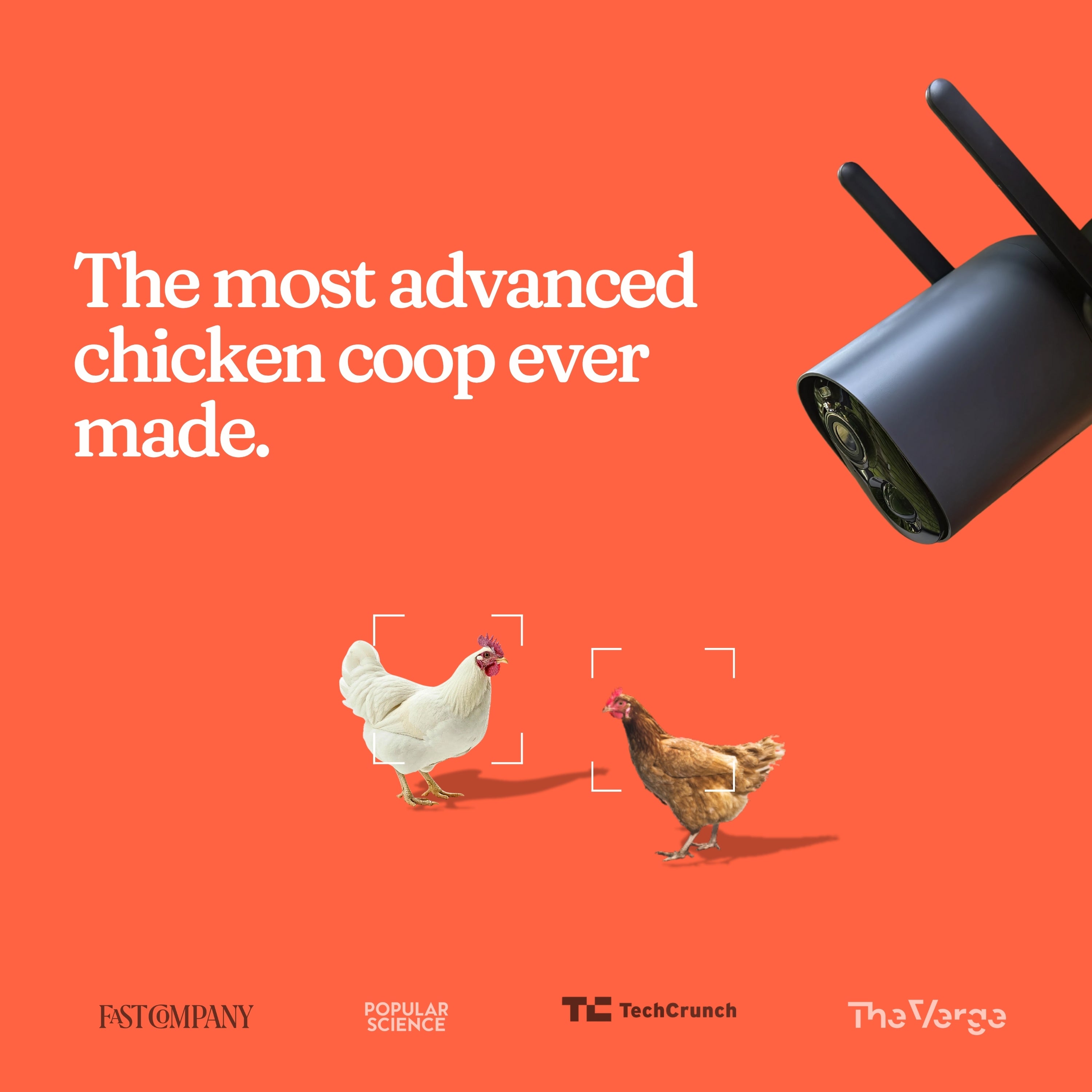 Chicken Coop Smart Camera | App & WiFi Control