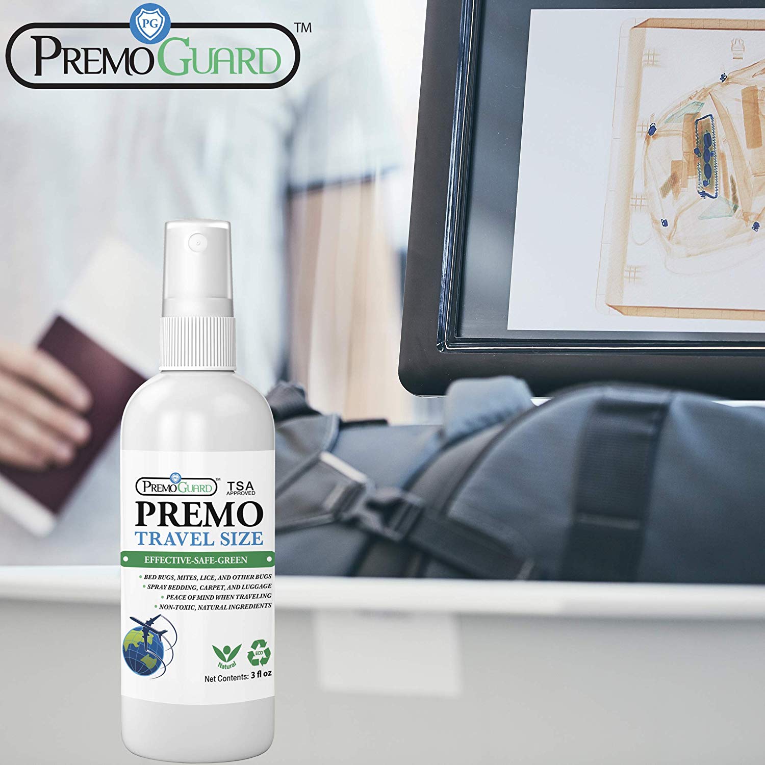 3 oz Premo Guard pest treatment spray for bird mites and lice