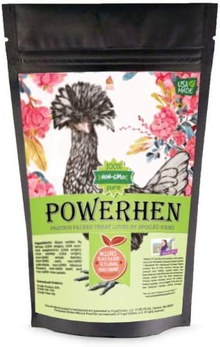 Pampered Chicken Mama PowerHen (TM) High Protein Treat With Mealworms, Black Soldier Fly Larvae, & Herbs For Backyard Chickens