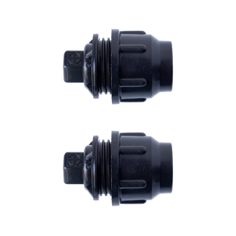 RentACoop Secure Non-Adhesive PVC (S.N.A.P) Watering System End Cap Pack of 2