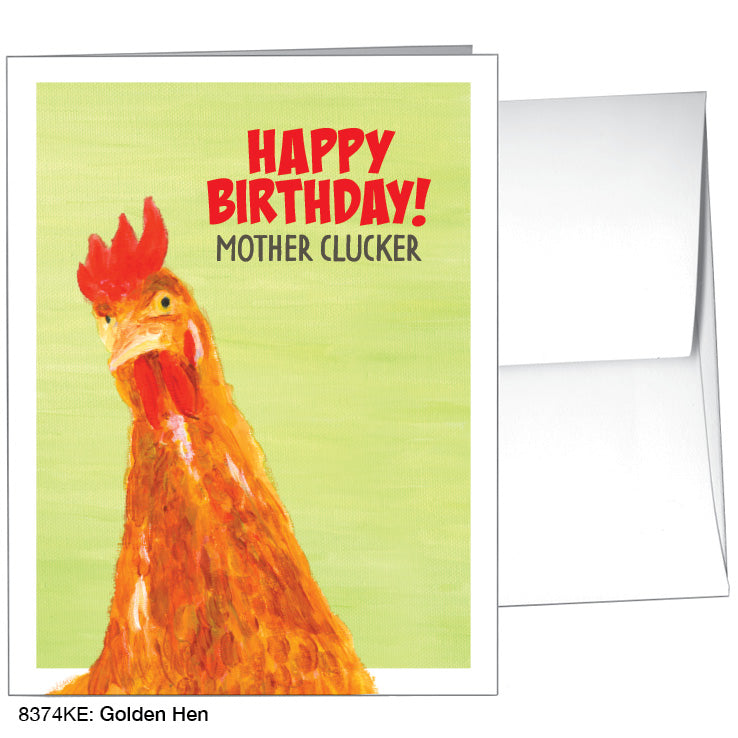 Golden Hen, Greeting Card (8374KE)