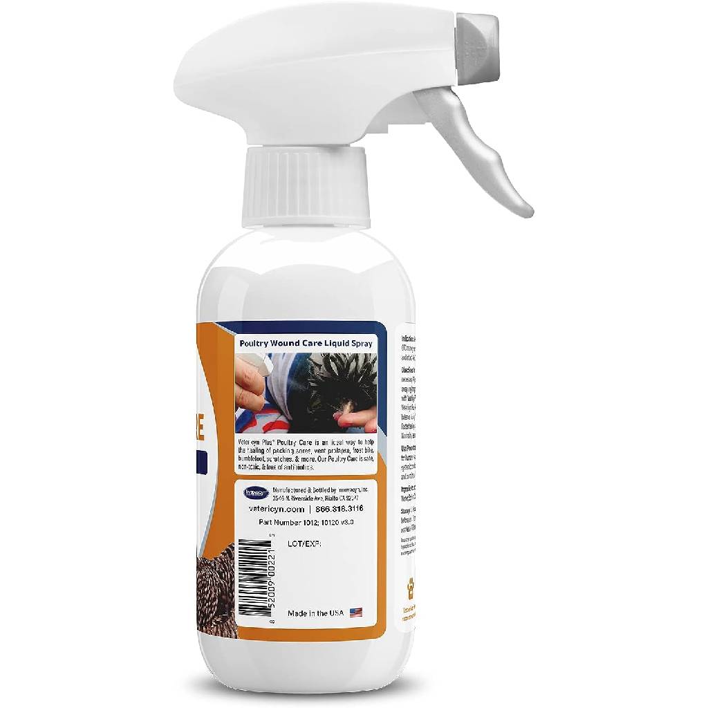 Vetericyn Plus Antimicrobial Poultry Care Spray (8 oz) hos to use