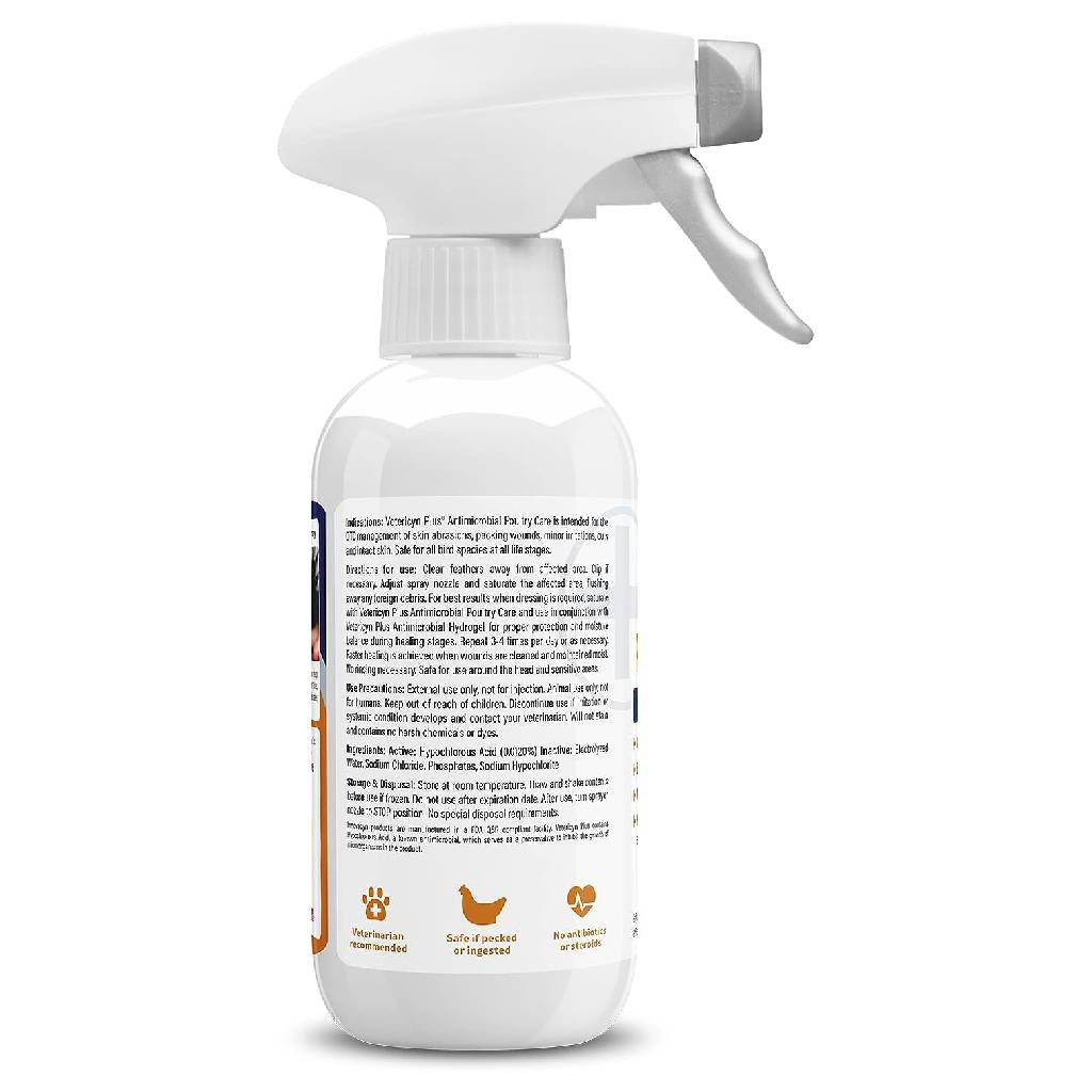 Vetericyn Plus Antimicrobial Poultry Care Spray (8 oz) content