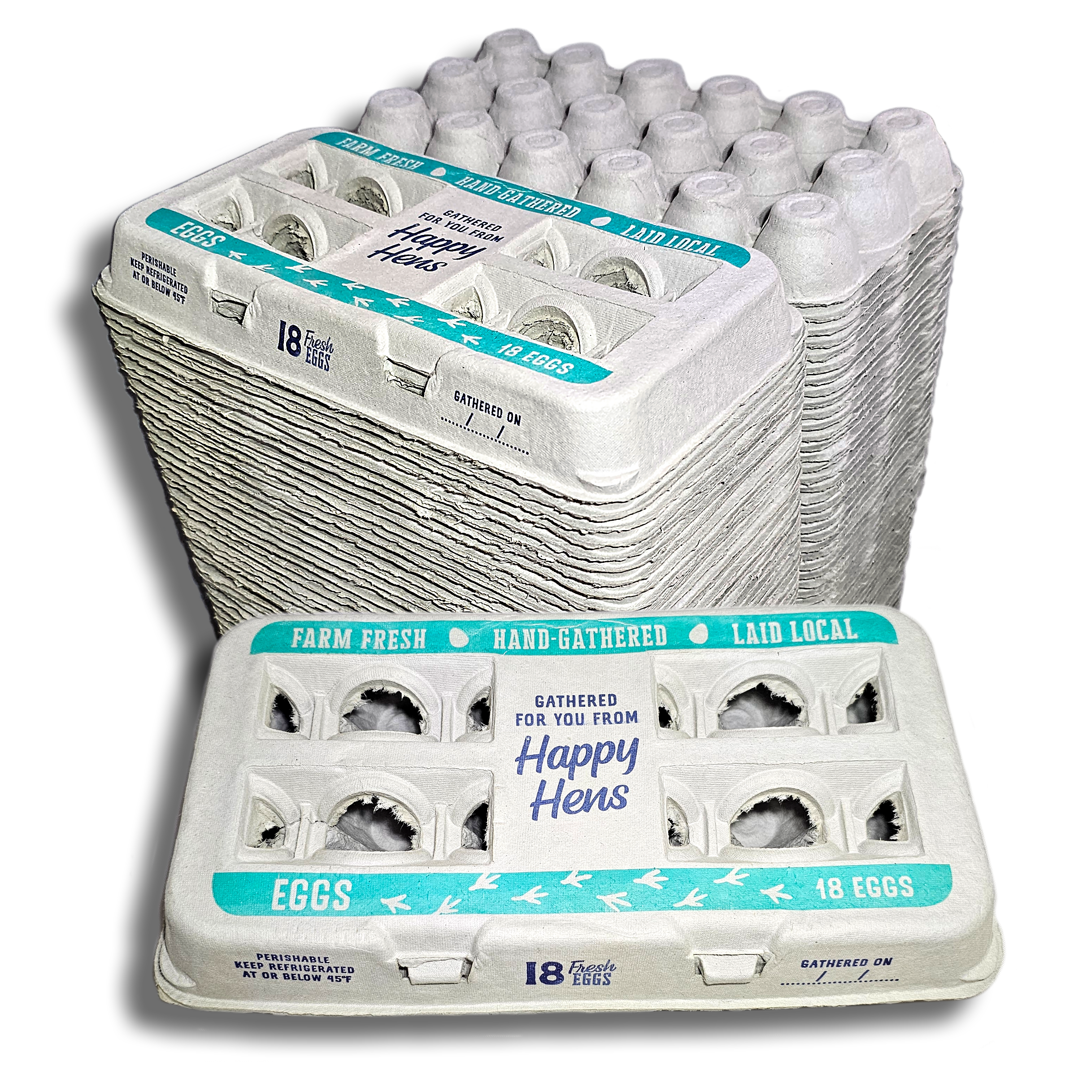 50 Pack Henlay 18-Pack Egg Cartons for Farm Fresh Eggs