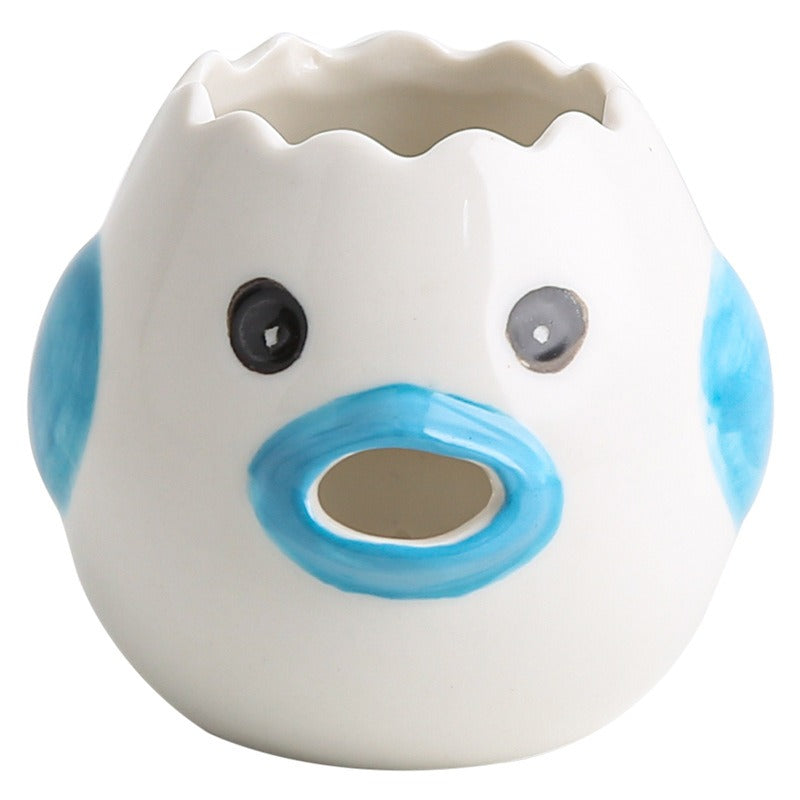 Ceramic egg white and protein separator household egg liquid and yolk filter baking tool easy to clean