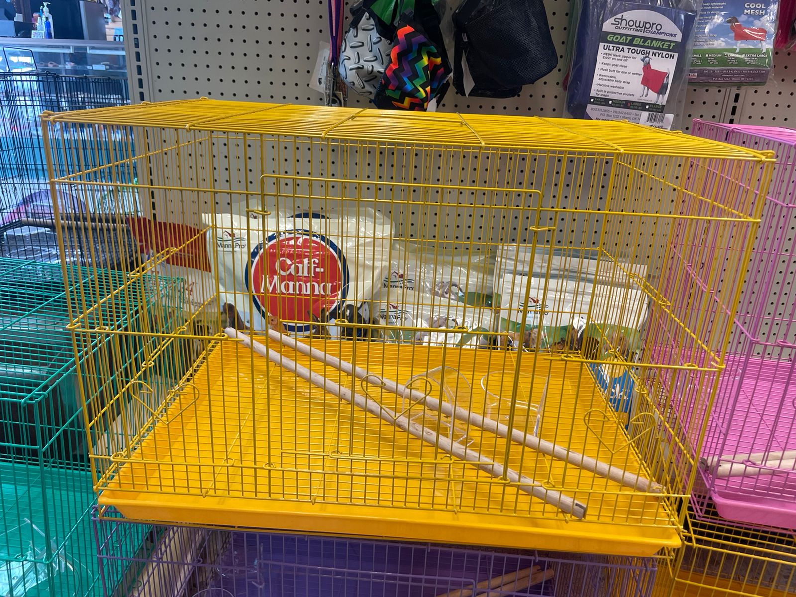 Breeder Cage 23.5X16X16H. Multi Colors yellow