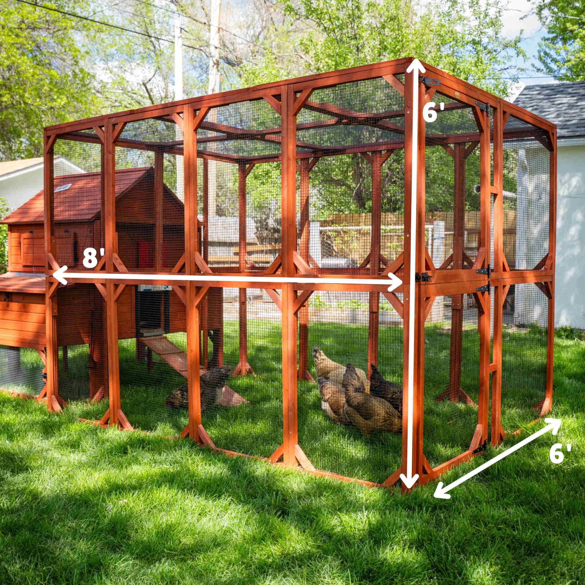 Chicken Coop Kit for 10 Chickens - 3 Run Options | Rhode Island Homestead Coop