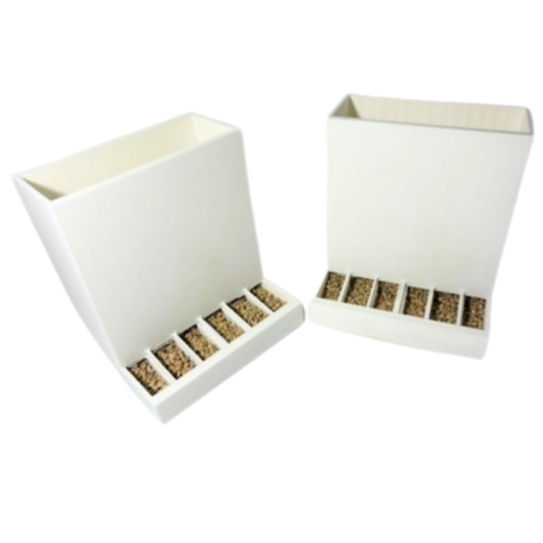 Button Quail Feeders (2), Adjustable Spill-Resistant Design Made in USA main image