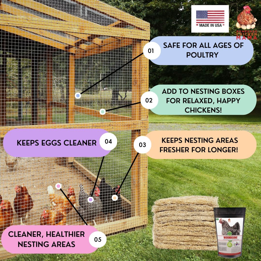 Pampered Chicken Mama Best Eggs Ever! Aspen Chicken Nesting Pads with Herbs with Lavender & Chamomile