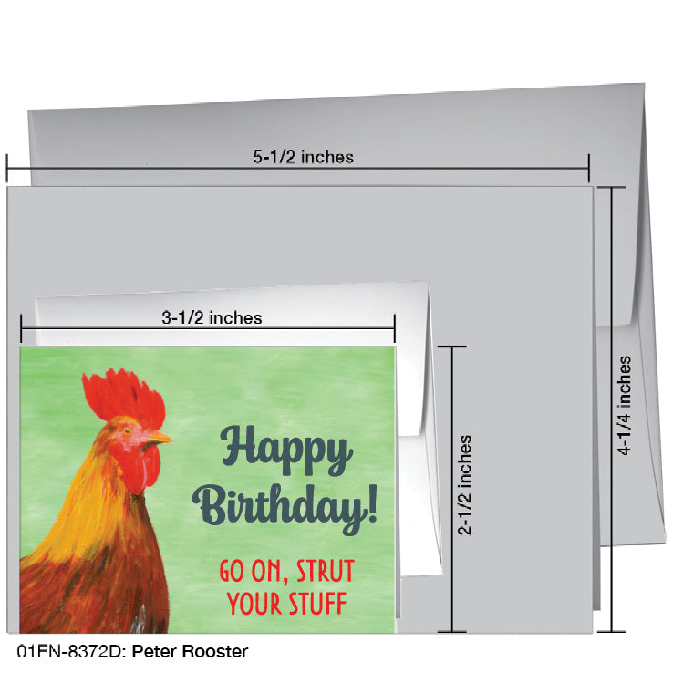 Peter Rooster, Greeting Card (8372D)